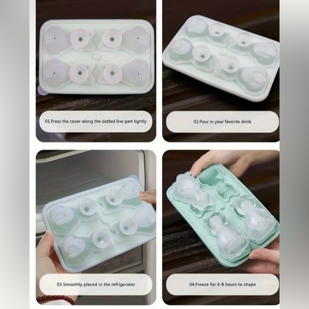 Cat Silicone Ice Cube Tray Mold - New - Picture 5 of 9